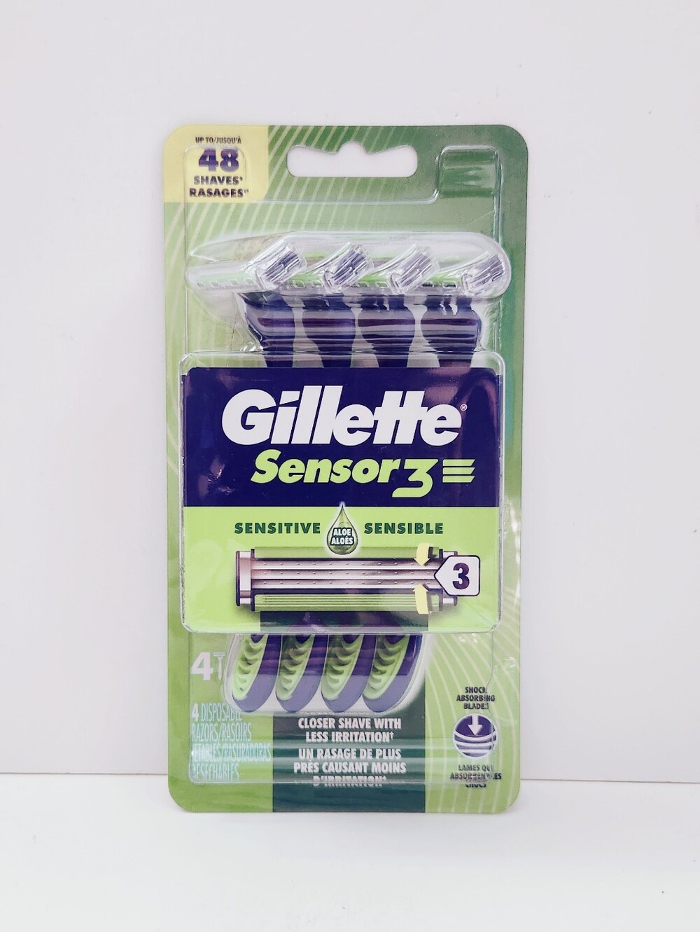 ⭐4/$15 Gillette Sensor3 Sensitive 3-Blade Disposable Razor